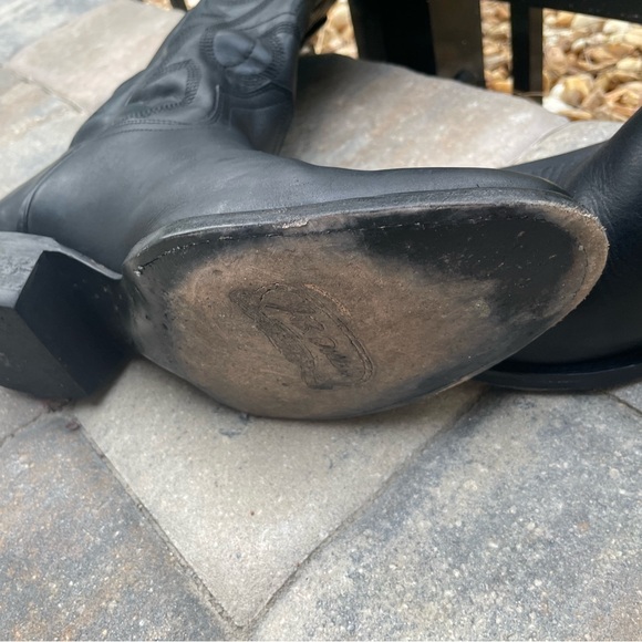 Black Leather Boots - Picture 6 of 7